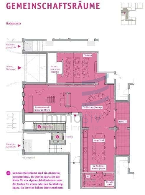 Gemeinschaftsr�ume Penthousewohnung Nauen