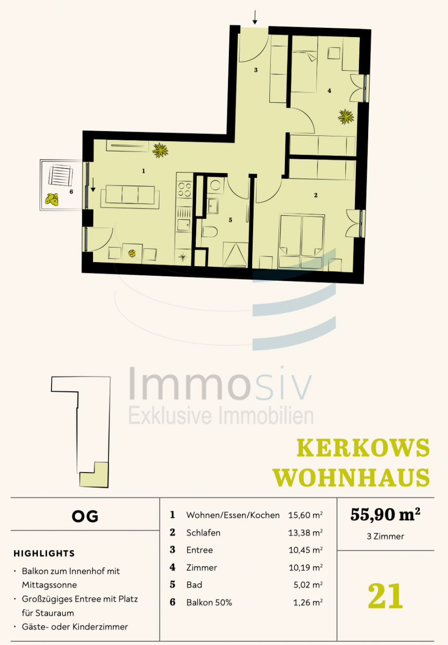 Grundriss Etagenwohnung Nauen