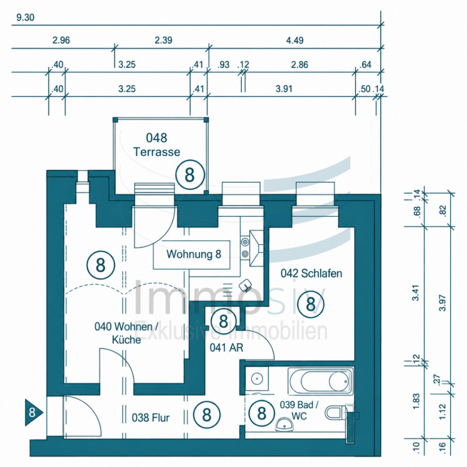 bema�ter Grundriss Erdgeschosswohnung Berlin