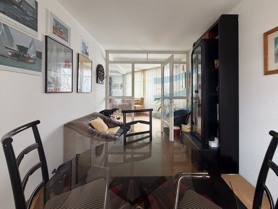 Esszimmer Blick Wohnbereich Erdgeschosswohnung Berlin