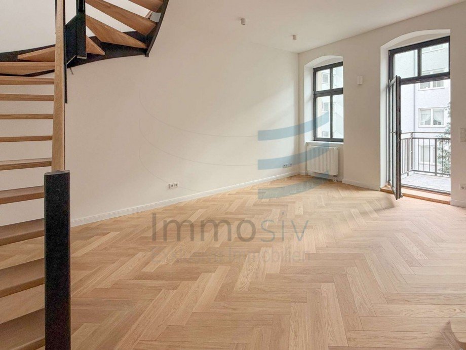 Wohnzimmer Maisonettewohnung Berlin