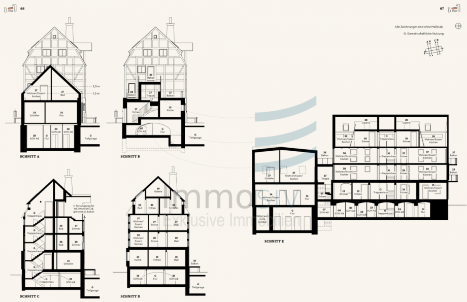 Maei-Schnitt Etagenwohnung Nauen