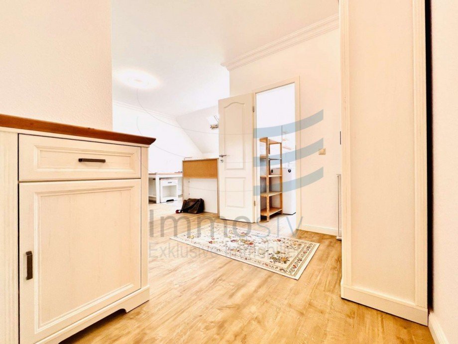Blick Badezimmer Dachgeschosswohnung Leipzig