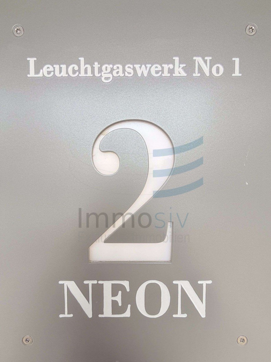 Hausnummer Schild Penthousewohnung Nauen