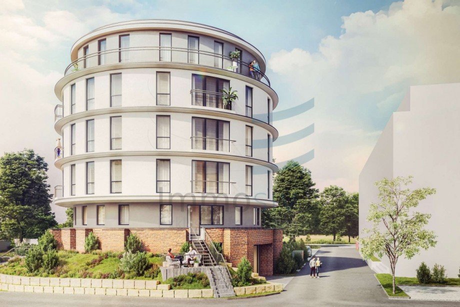 Gasometer-denkmal Stra�enansicht Etagenwohnung Nauen