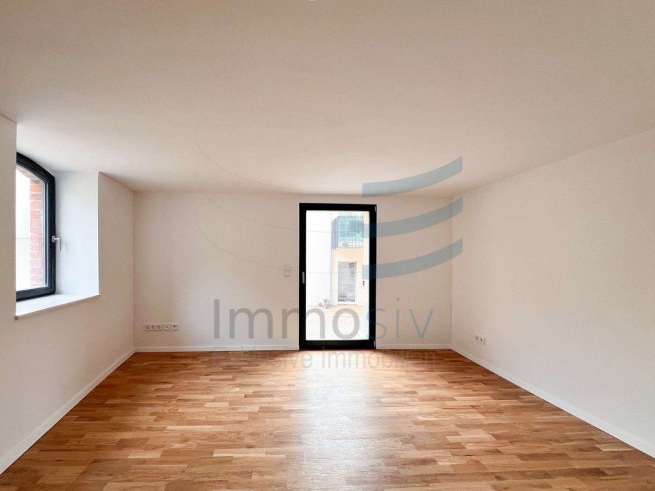 Schlafzimmer mit Terrassenzugang Erdgeschosswohnung Nauen