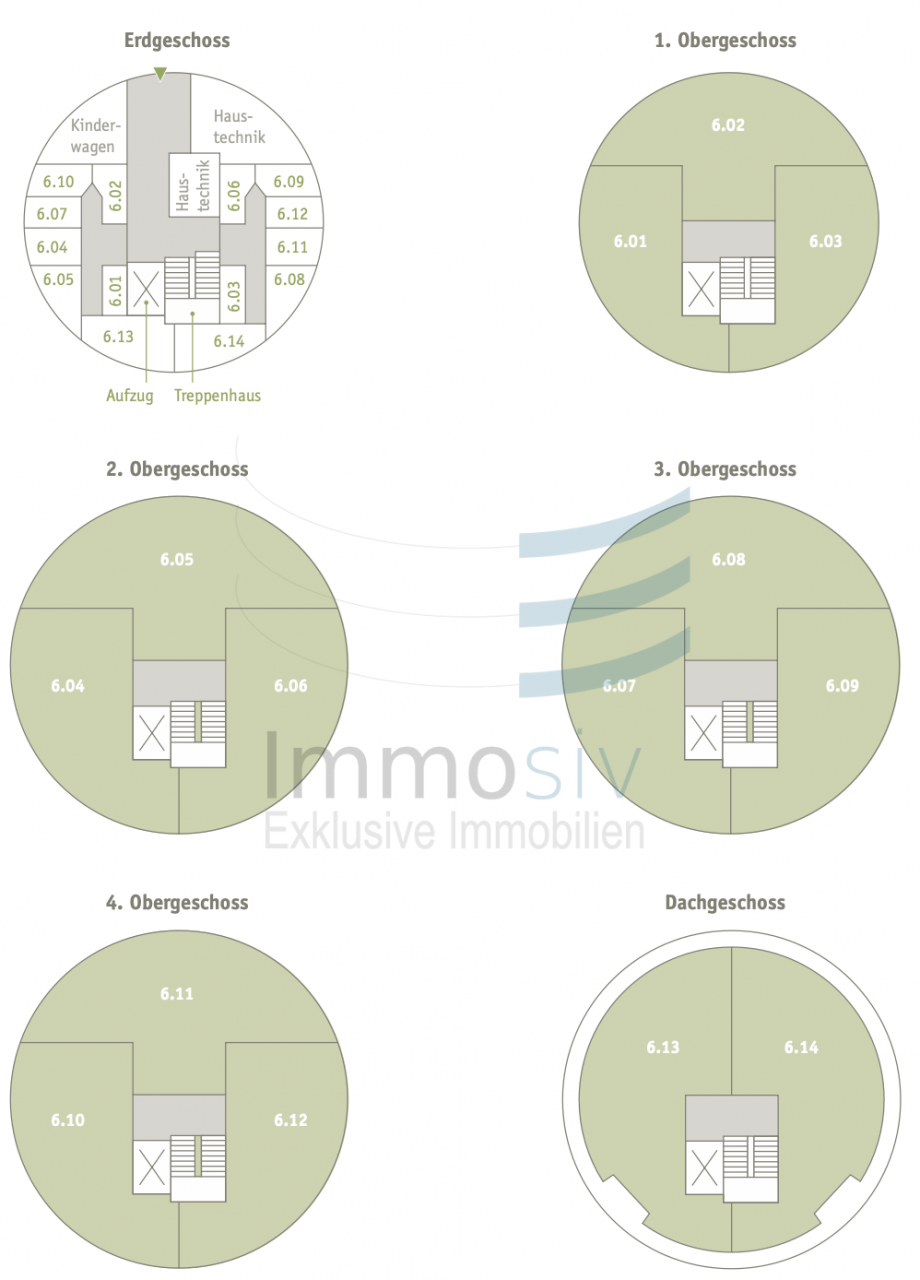 Geschoss�bersicht Etagenwohnung Nauen