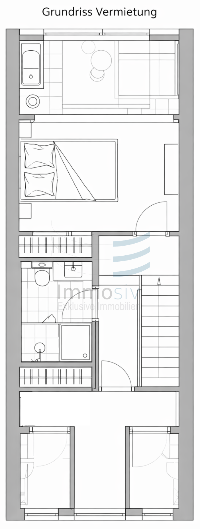 Grundriss Obergeschoss Reihenmittelhaus Solana Matorral