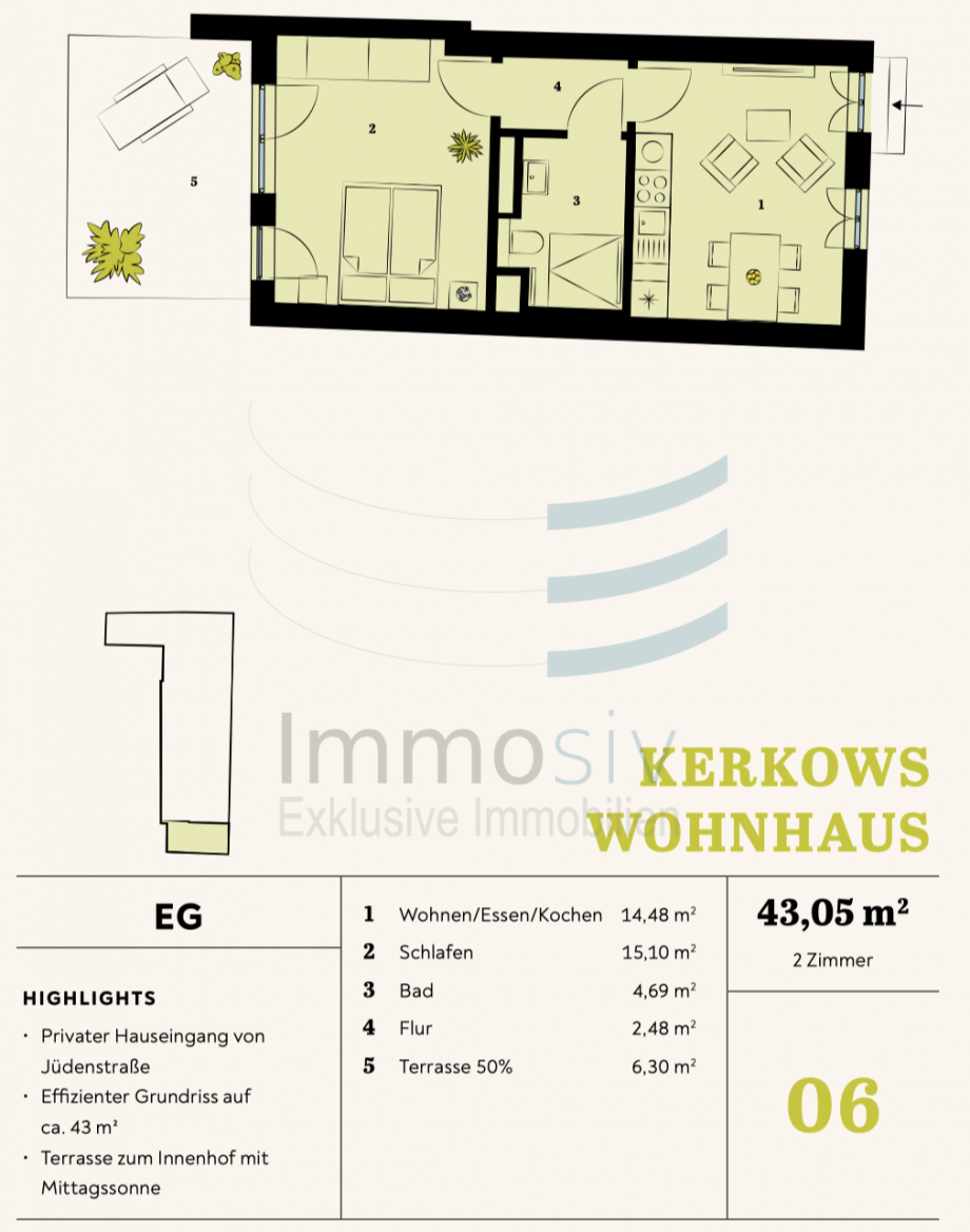Grundriss Erdgeschosswohnung Nauen