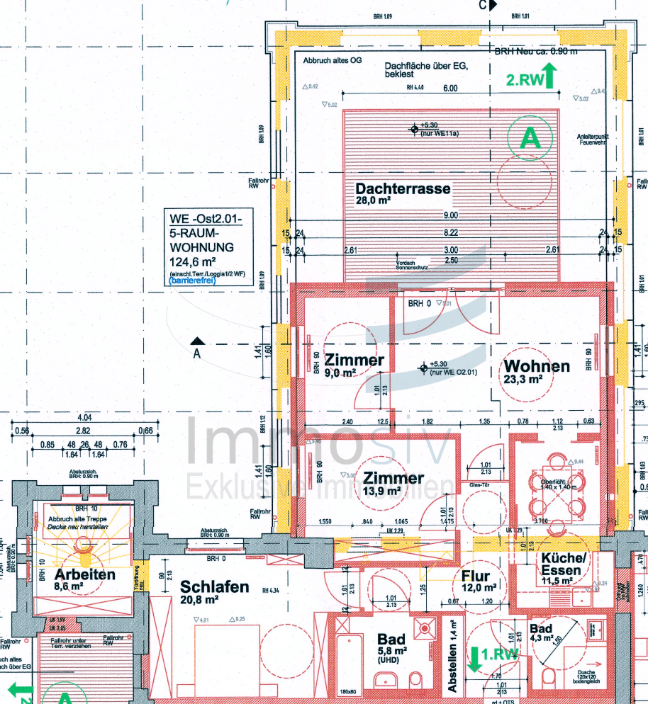 Grundriss WE6 Jute Etagenwohnung Potsdam