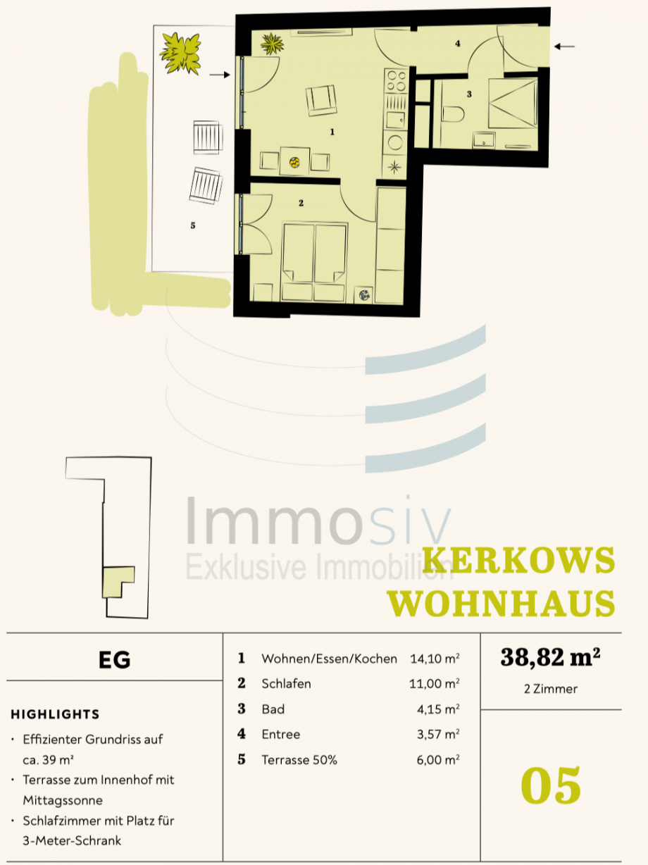 Grundriss Erdgeschosswohnung Nauen