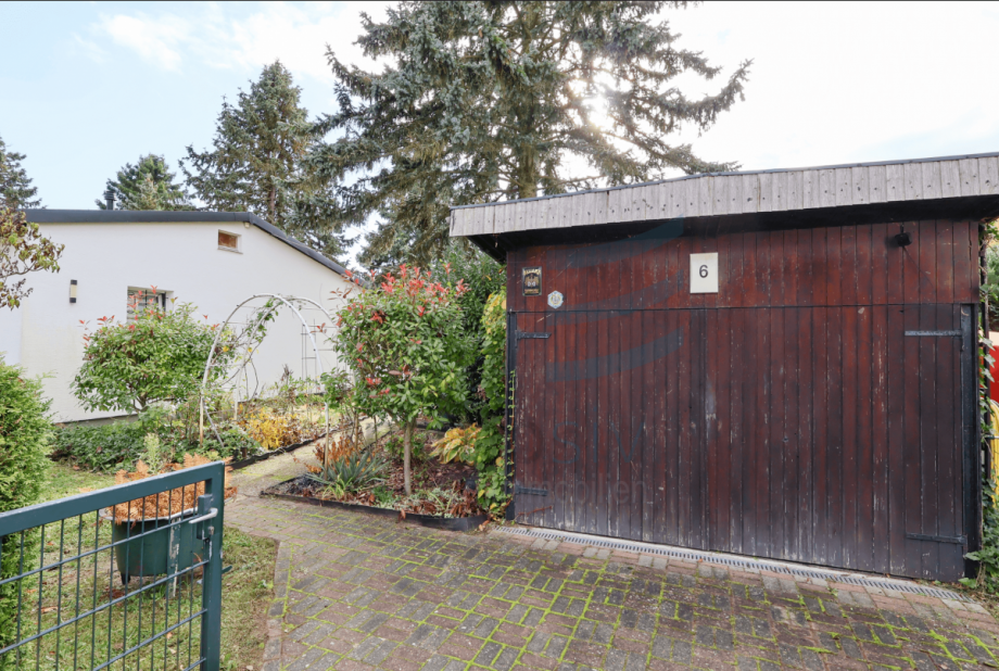 Garage Blick Haus Bungalow Sch�nwalde-Glien