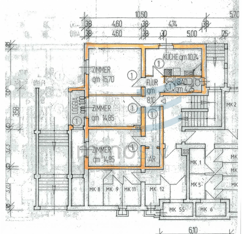 Grundriss B�ro / Praxis Berlin