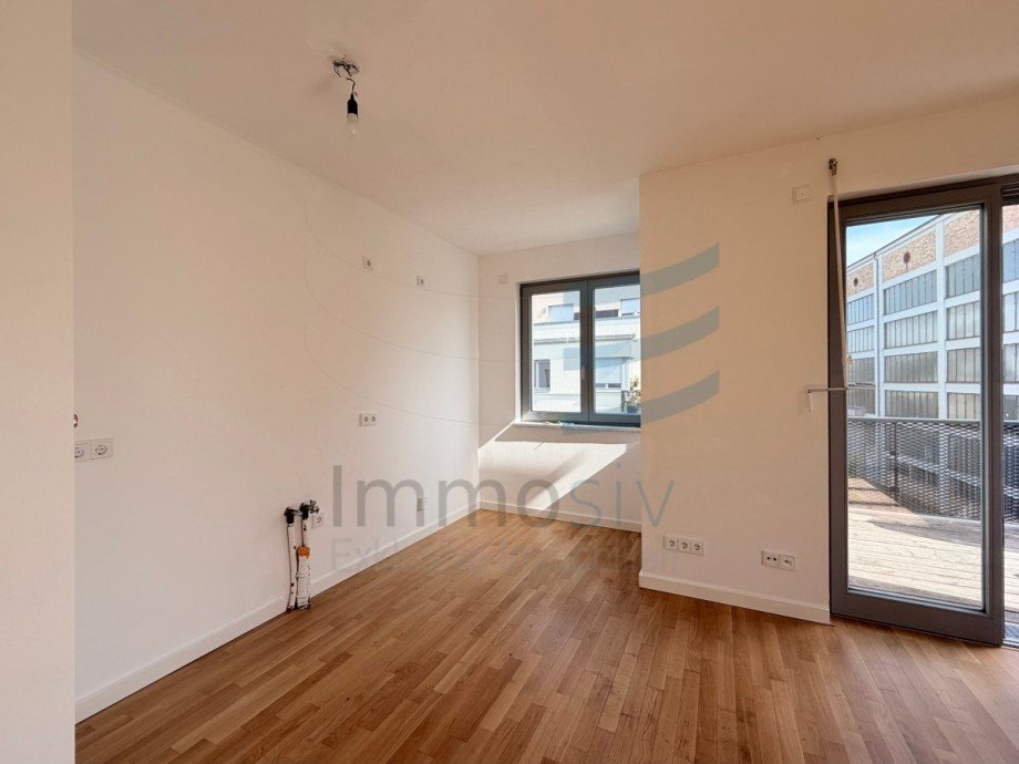 Wohnzimmer/ K�che Etagenwohnung Nauen