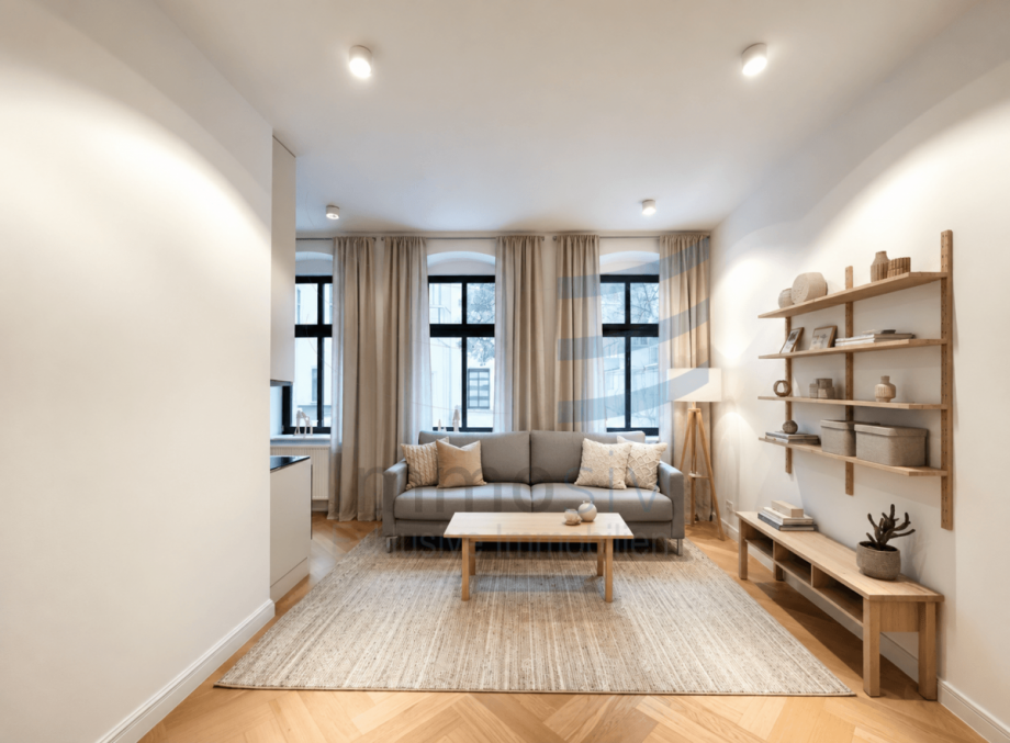 Wohnzimmer (KI generiert) Maisonettewohnung Berlin