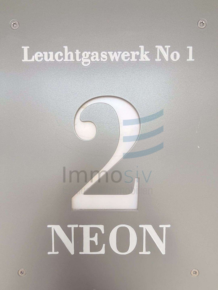 Hausnummer Schild Penthousewohnung Nauen