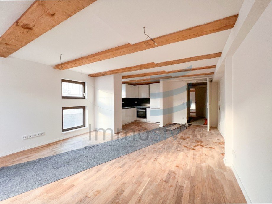 Wohnzimmer/ K�chenbereich Etagenwohnung Nauen