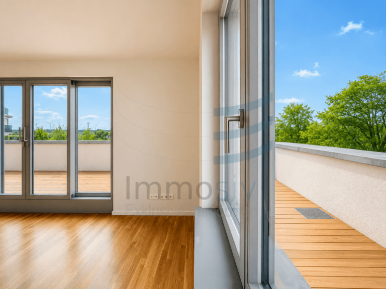 Wohnbereich Blick Dachterrasse KI bearbeitet Nauen - Brandenburg - Nauen Penthousewohnung Den Sp�tsommer im Penthouse mit gro�er Terrasse genie�en!