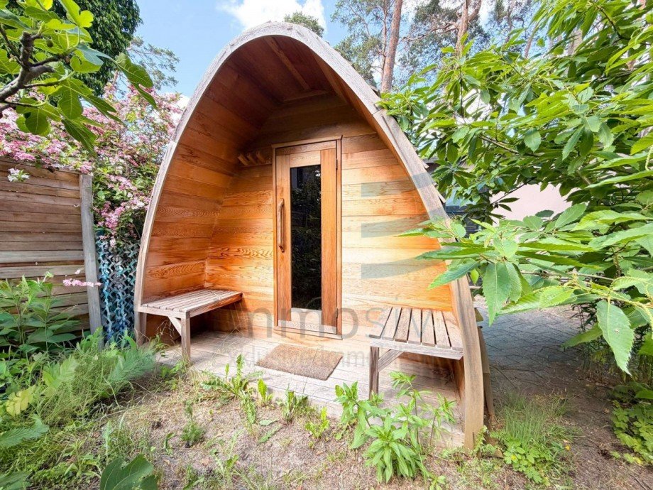 Sauna aus Zedernrotholz Einfamilienhaus Falkensee