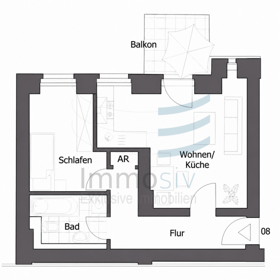 Grundriss Erdgeschosswohnung Berlin