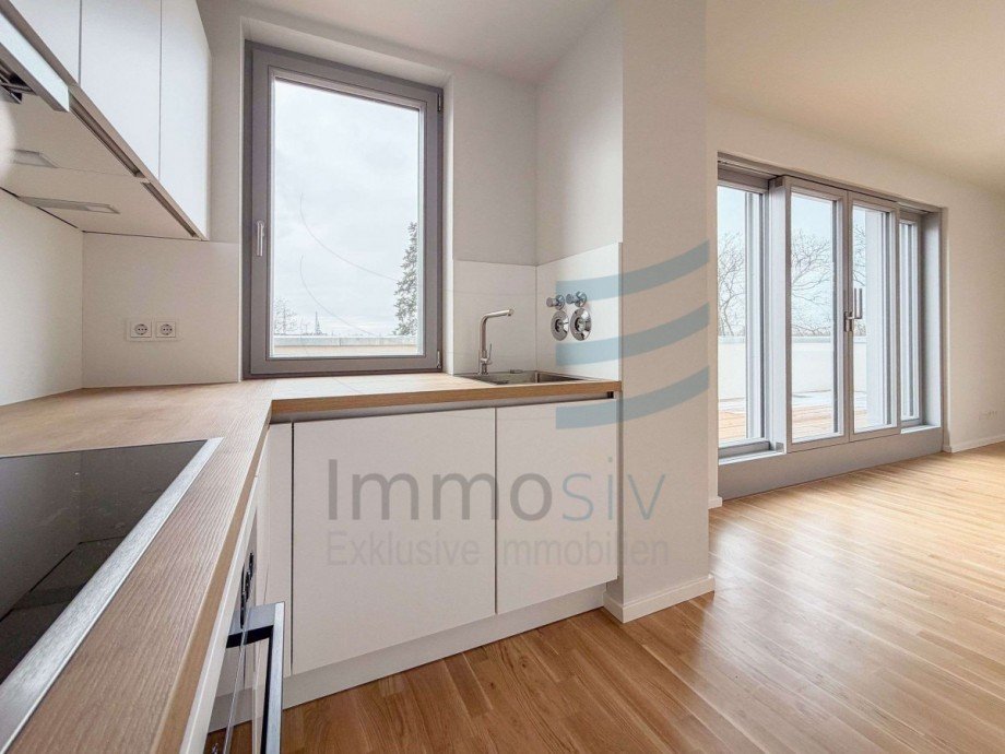 K�chen- Wohnbereich Penthousewohnung Nauen