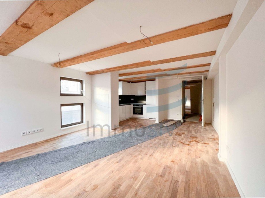 Wohnzimmer/ K�chenbereich Etagenwohnung Nauen