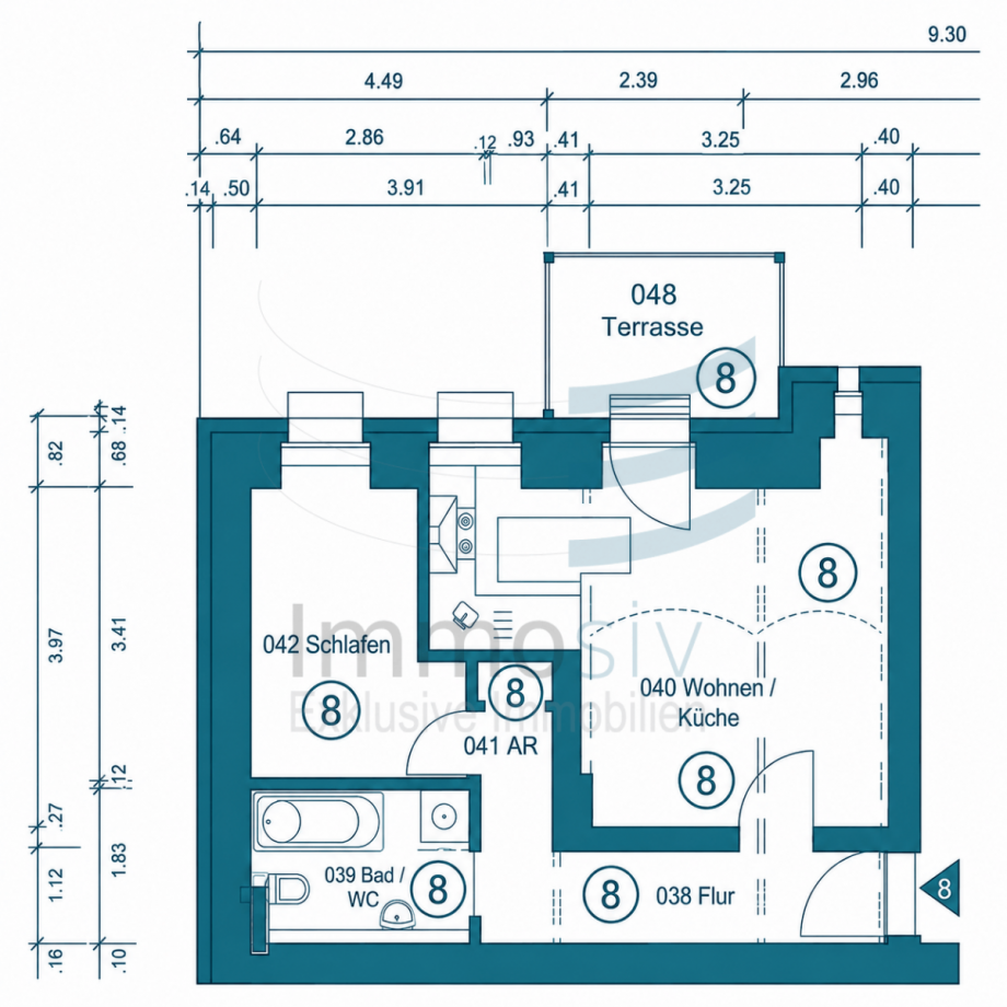 Grundriss Erdgeschosswohnung Berlin