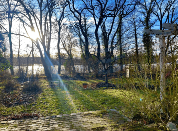 Blick aus 1. OG auf den See Einfamilienhaus Falkensee