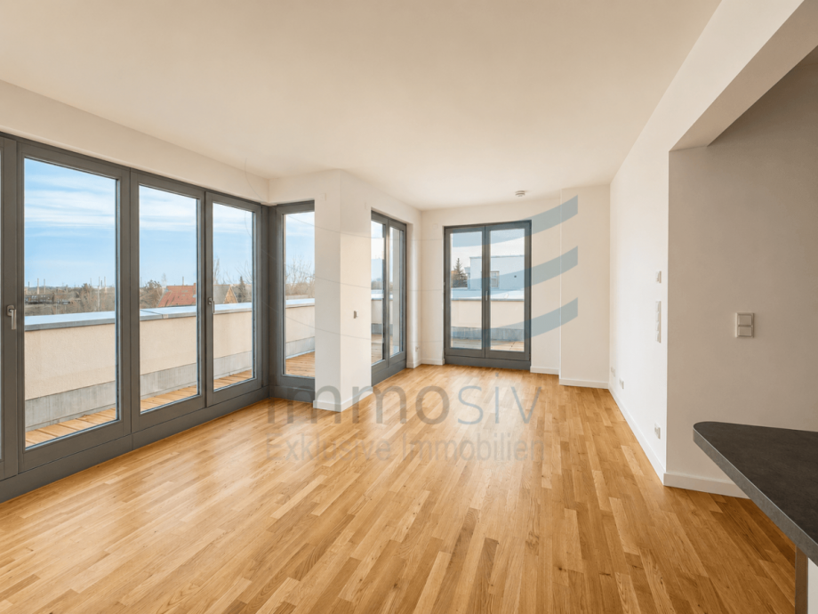 Wohnzimmer Penthousewohnung Nauen